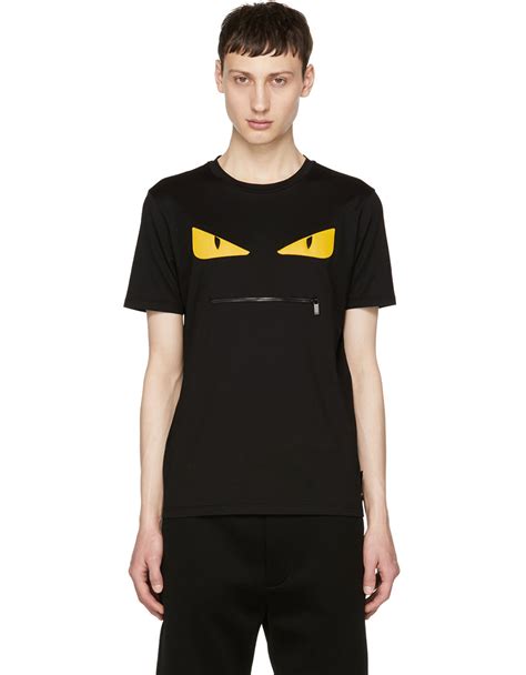 fendi zip mouth t shirt|fendi t shirt zap clothing.